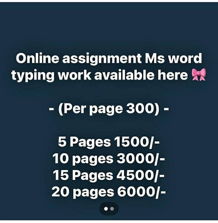Assignment available 0