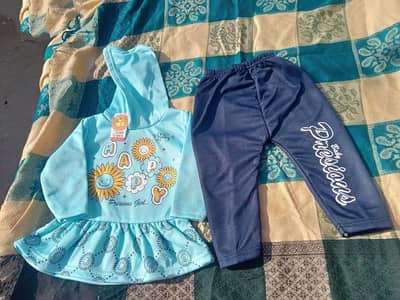 Adorable Baby Girl Frock & trouser Set (6 Months)