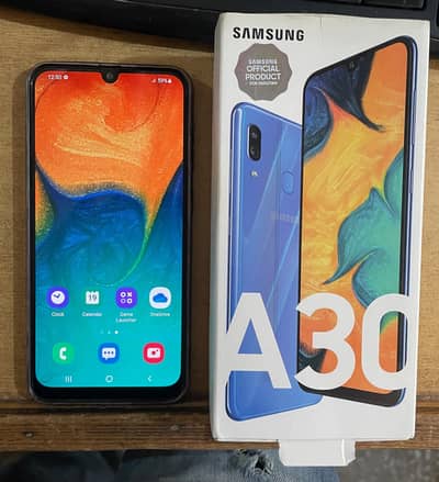Samsung Galaxy A30 (4GB RAM, 64GB Storage) | Blue | 10/10 Condition