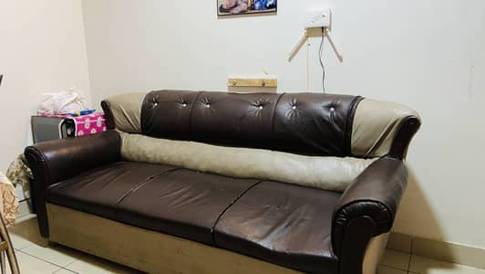 5-Seater Leather Sofa