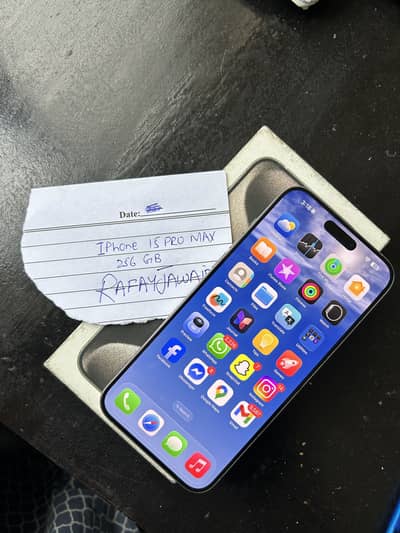 Iphone 15 Pro Max , 256 GB , LLA, Non PTA (sim time available)