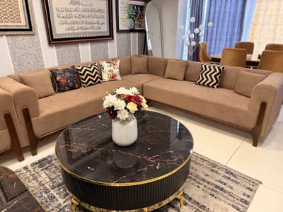 Boucle designer sofa set Home used