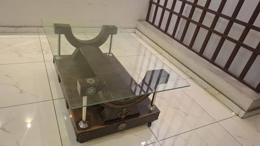 Wood console table for sale