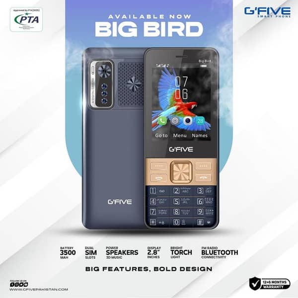 Gfive Big Bird – Big Battery, Big Sound!