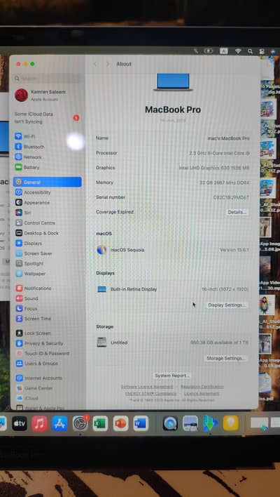 Macbook Pro 2019, 32Gb, 1Tb