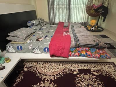 Fancy bed without mattress