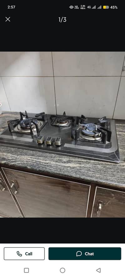 Steel Stove/ Hob with heavy Burner
