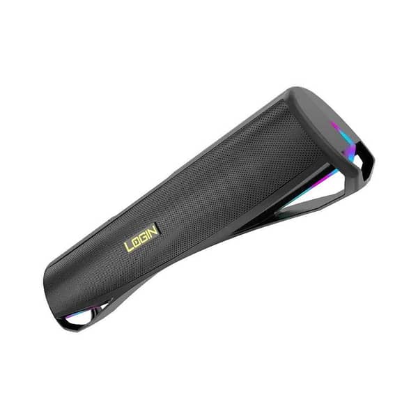 Login-271 RGB Wireless Soundbar Speaker – 20W Bass Boost, 4-Hour Battery, Bluetooth 5.1, Light Pulse LED, Remote Control, USB/TF/AUX Support – Perfect for Home Theater & Gaming