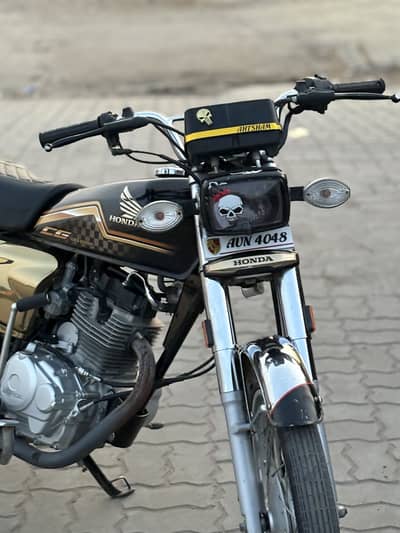 Honda CG125 self start Golden addition