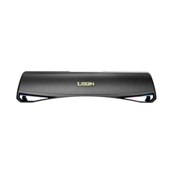Login-271 RGB Wireless Soundbar Speaker – 20W Bass Boost, 4-Hour Battery, Bluetooth 5.1, Light Pulse LED, Remote Control, USB/TF/AUX Support – Perfect for Home Theater & Gaming