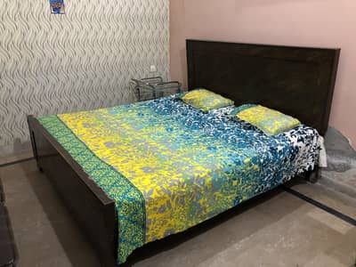 Double bed for sale with medicated matress