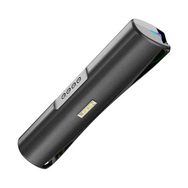 Login-271 RGB Wireless Soundbar Speaker – 20W Bass Boost, 4-Hour Battery, Bluetooth 5.1, Light Pulse LED, Remote Control, USB/TF/AUX Support – Perfect for Home Theater & Gaming