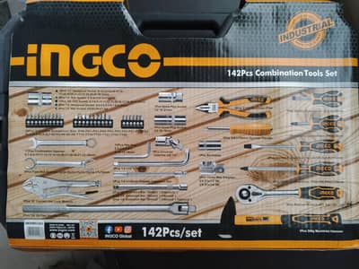 Ingco tool set 142 pcs work shop