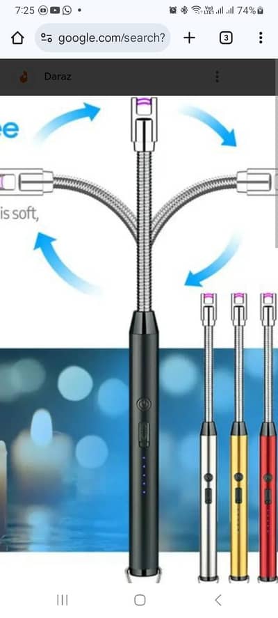 USB rechargeable  flexible  ARC lighter