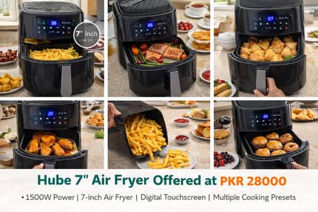 Hube 7L Air Fryer | Home Used | Excellent Condition | Best Price
