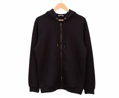 Premium Black Zipper Hoodie
