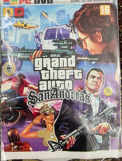 GTA SAN-ANDREAS DVD-CD FOR PC ( COMPUTER )