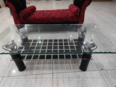 glass center table