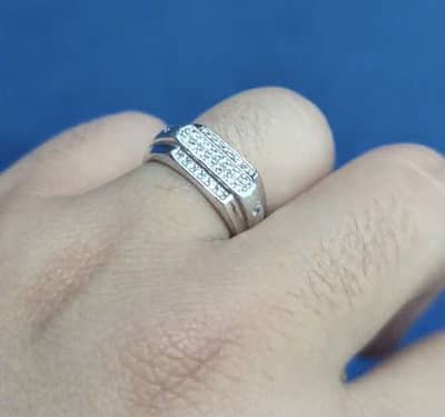 Italian silver ring pure Chandi