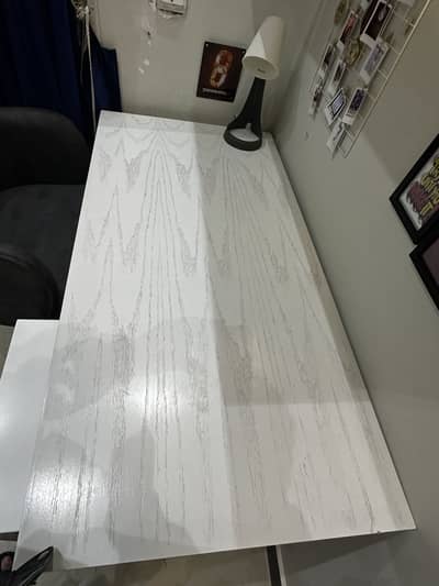 Modern complete 4pc study set: desk,drawers,shelf and adjustable chair