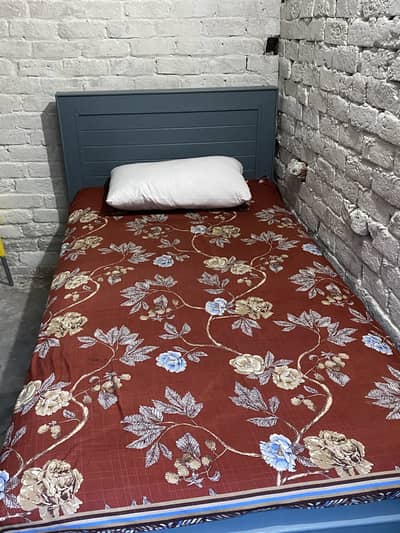 Two single bed with spring mattress