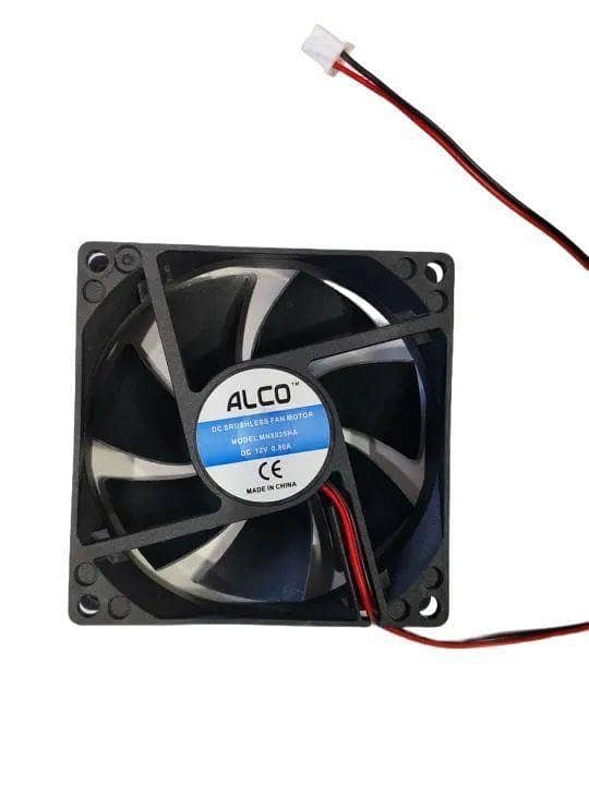 3" High-Speed 12V DC Brushless Exhaust Fan – 0.80A, for PC Cases, Cooling Electric Stoves, and Chassis.