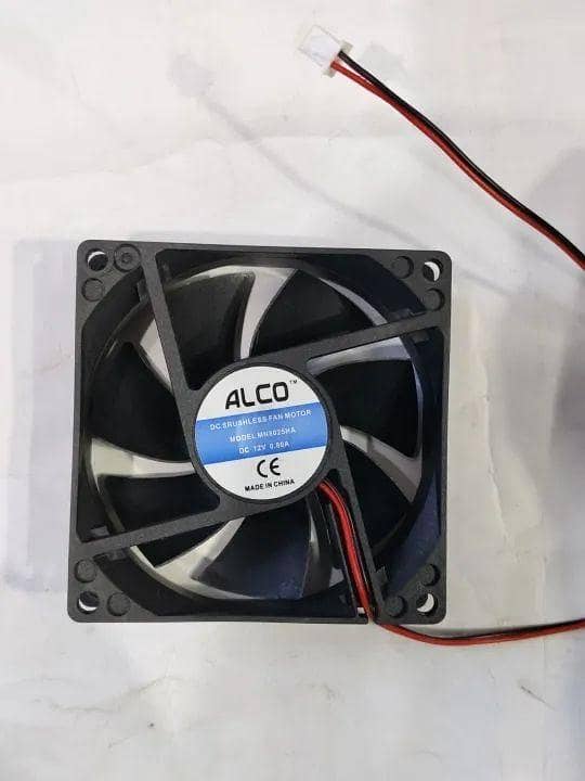 3" High-Speed 12V DC Brushless Exhaust Fan – 0.80A, for PC Cases, Cooling Electric Stoves, and Chassis.