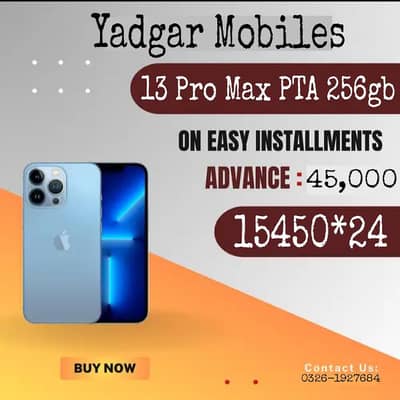 Apple iphone 13 Pro Max PTA Approved on easy instalment