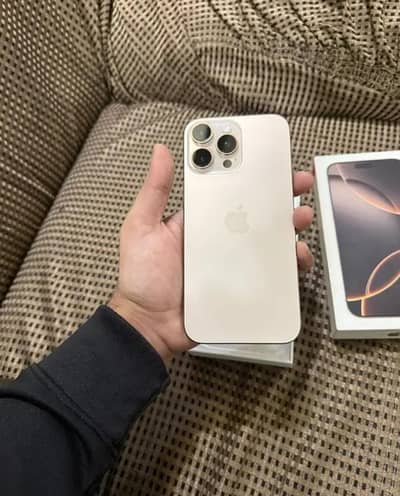 Apple IPhone 16 Pro Max Complete Box Urgent Sale Connect wtp no