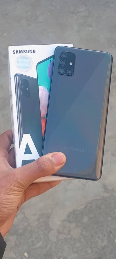 Samsung galaxy A51 with box 6/128 urgent sale need money