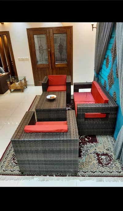 Rattan sofa set 4 seater elegant and durable