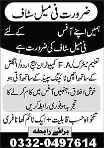 Female Office Staff needed