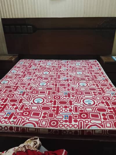 Nice Used Bed for Sale with 2 side tables included