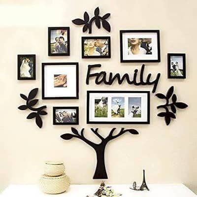 Wooden Family Tree Photos Frame wall decoration item room