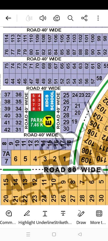 1 Kanal Plot Available For Sale On 80 Feet Road