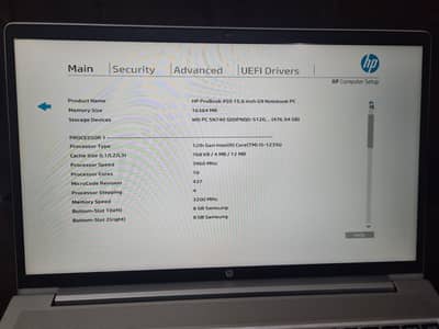 HP Probook 450 G9, 12th Generation, Core i5, Ram 16GB, 512GB NVME SSD