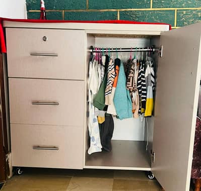 iron stand with kids wardrobe