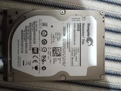 500GB Seagate 2.5 inch laptop hard disk drive (HDD)