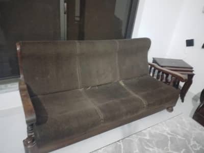 8 Seats Pure Wood Sofa Set, 3,3,1,1