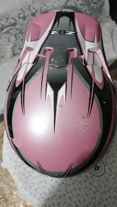 ZR  ZR1 Pink White Silver Moto Motocross Motorcycle