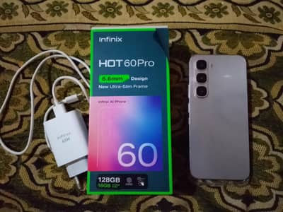 infinx hot 60pro 8+8 128gb condition 10 by 9 complete box