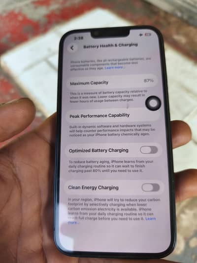 iPhone 13 JV 128 GB health 87