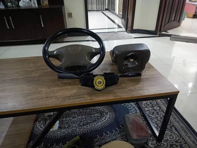 steering wheel lower box of steering wheel and headlights viper switch