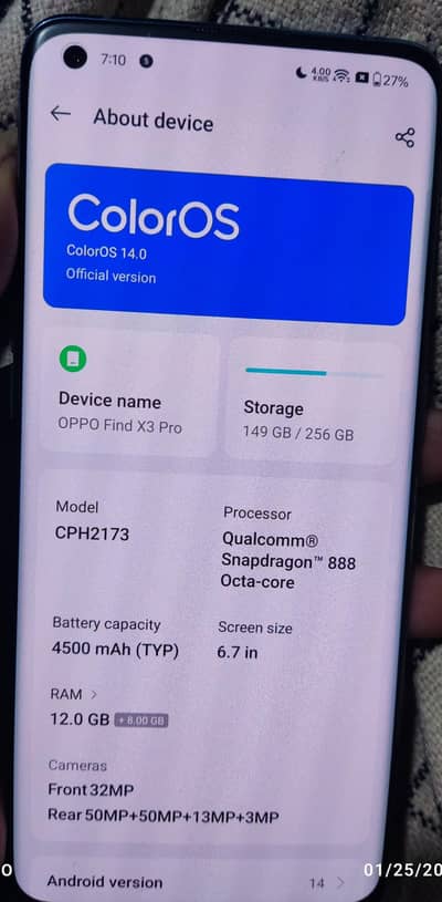 Oppo Find X3 Pro | 12+12GB RAM, 256GB Storage | Premium Flagship Phone