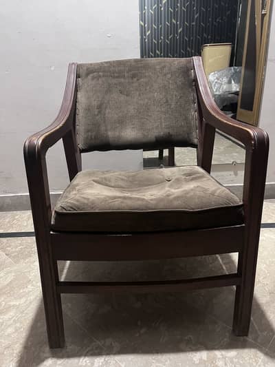 4 single Wooden chairs- Good condition