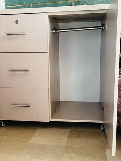 Iron stand with wardrobe