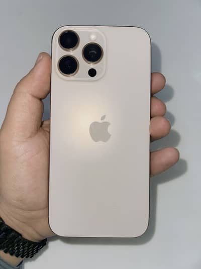 Iphone 16 Promax  Desert Titanium 256 PTA Approved Under Warranty