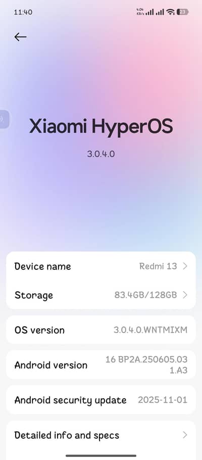 Redmi 13 8 plus 8gb ram 128gb storage 3 weeks used exchange possible