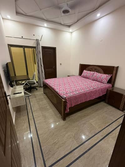 2 Bedrooms Attached Bath TV Lounge Kitchen Fully Furnished For Rent