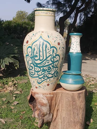 Exclusive handcrafted clay vase
